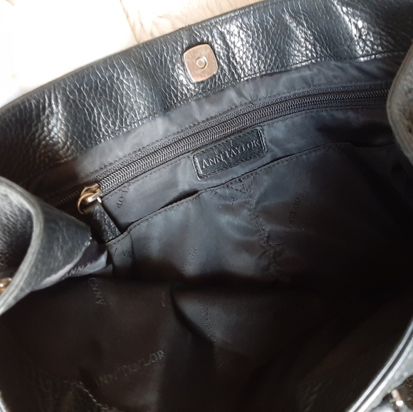 Ann Taylor Black Leather Satchel - Picture 5 of 5